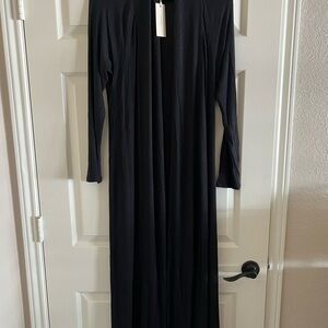 Eberjey Black Long Sleeve Maxi Dress